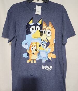 Bluey and family shirt men's Large